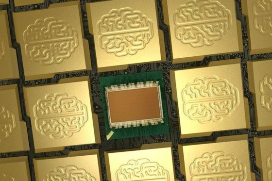 Chips TrueNorth, inspirados en el cerebro humano. / IBM
