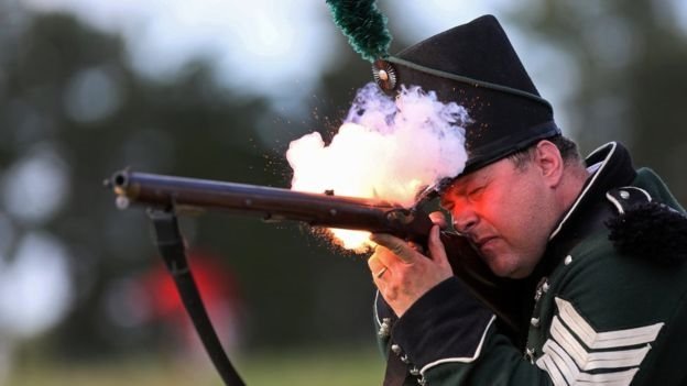 Los mosquetes eran el arma larga que se usaba en 1791, cuando se aprobó la Segunda Enmienda. Foto: Getty Images