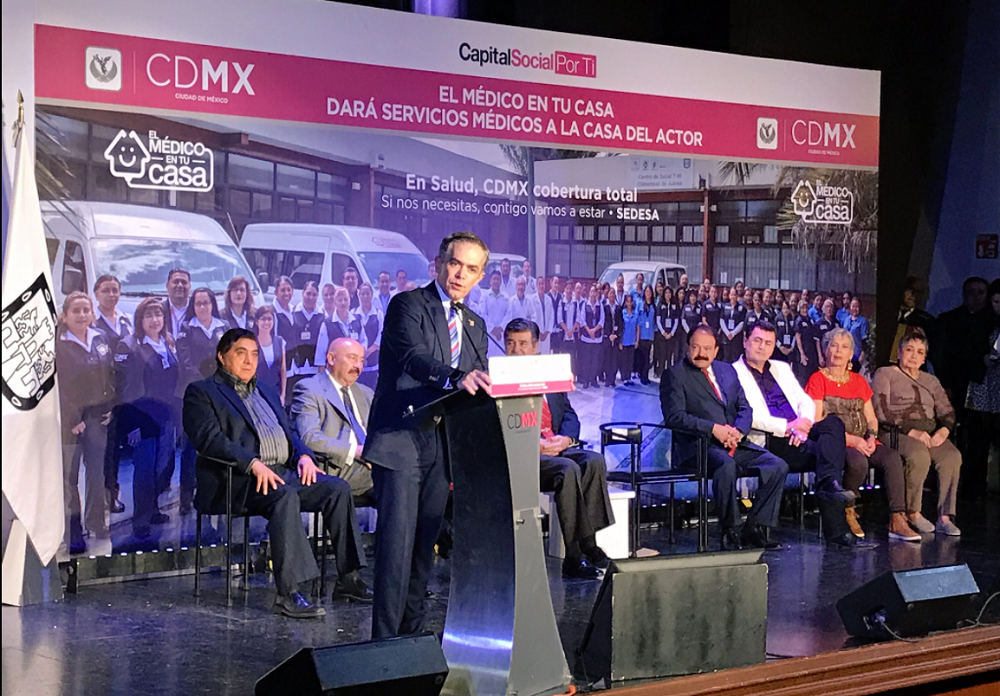 Actores y actrices reconocen las políticas de Mancera Espinosa