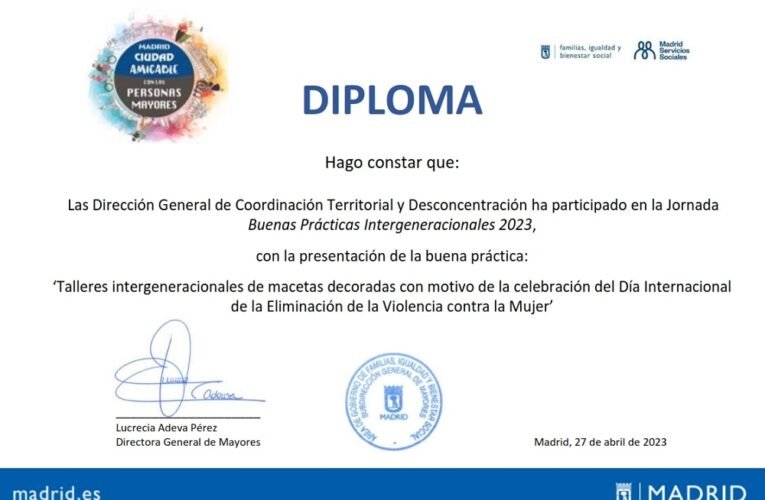 La labor de las UDC con las personas mayores recibe un reconocimiento